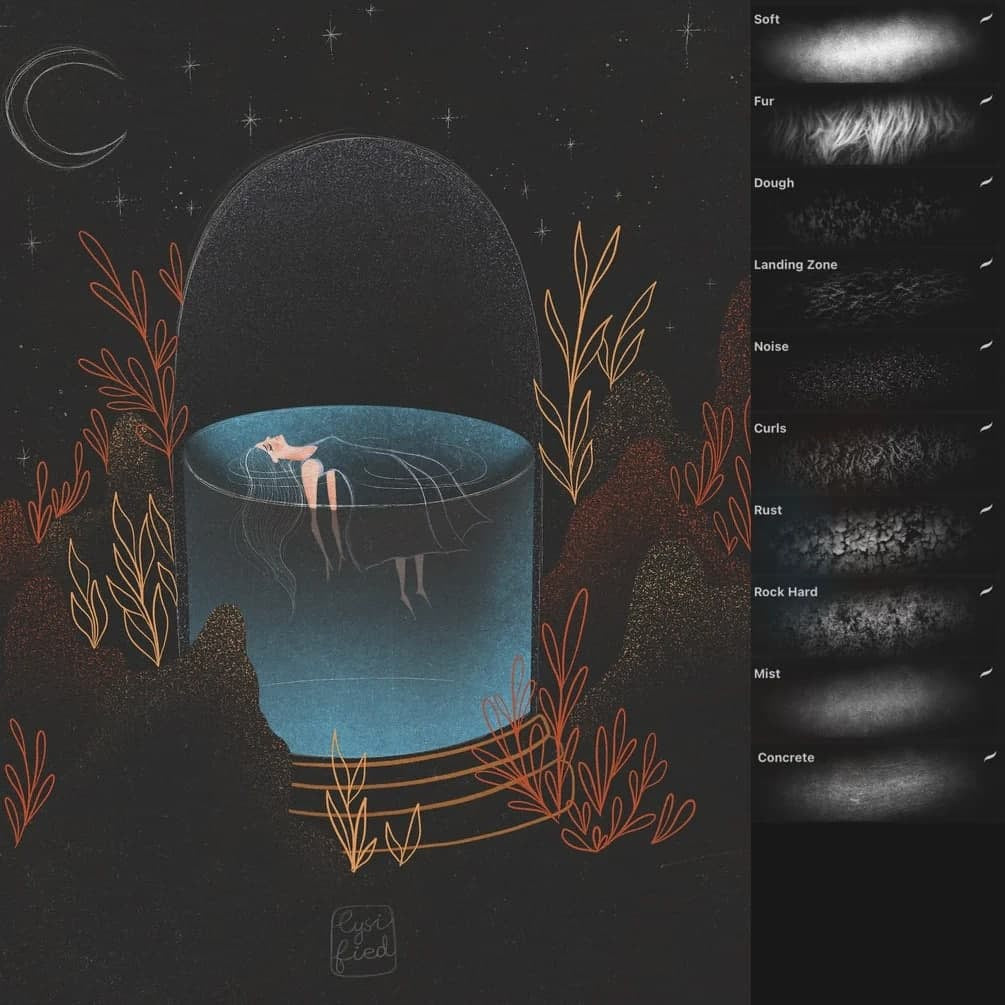 ProcreateThat’s_Shady_By_Lysified_ - Procreate Brushes