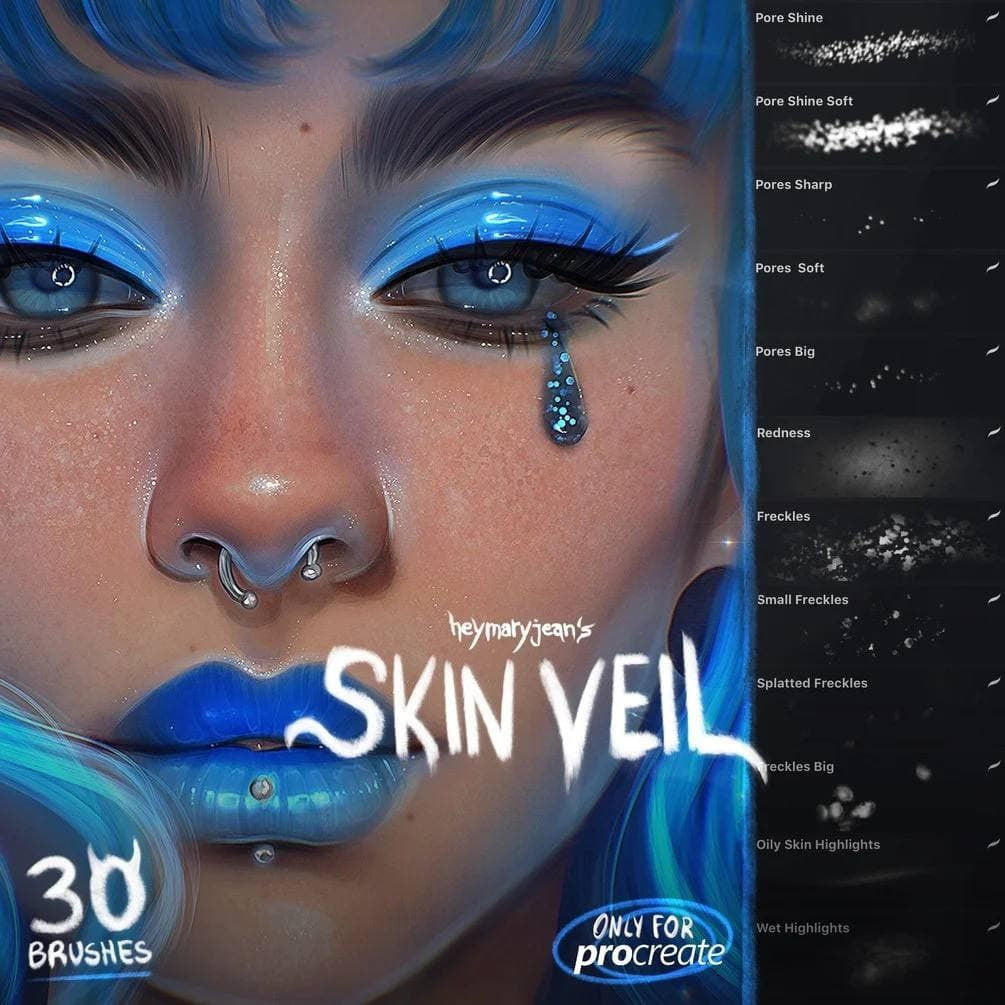 Procreate Skin-Veil-HMJ Procreate Brushes