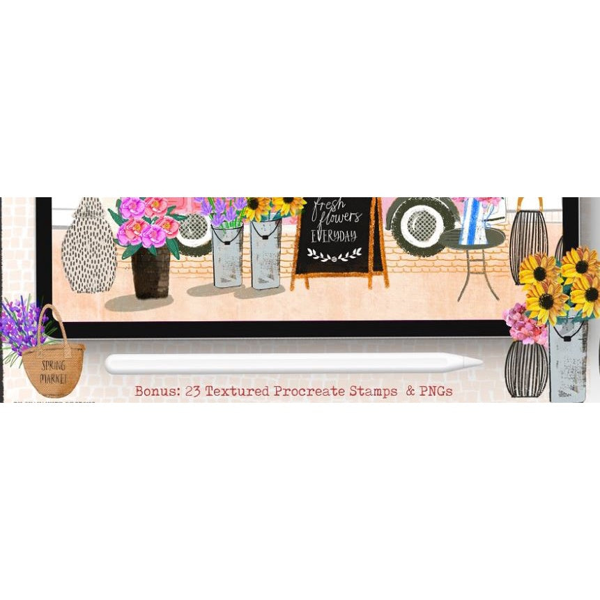 ProcreateSpring Market- Brushes