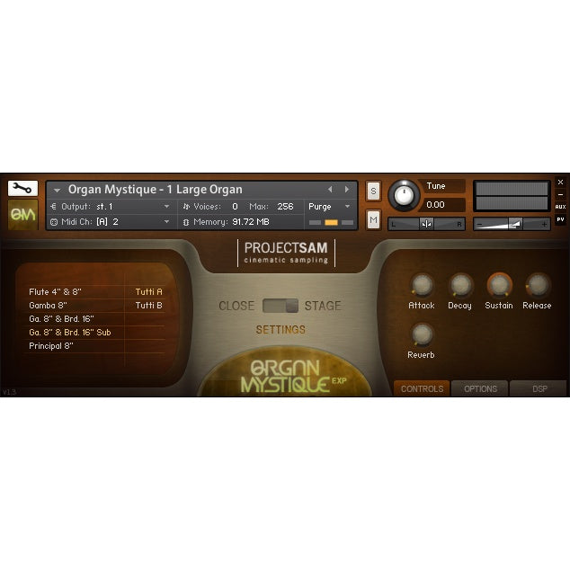 Organ Mystique 1.3  Project Sam (Win/Mac) *Kontakt Library*