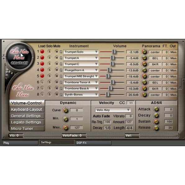 Horns Compact  Chris Hein (Win/Mac) *Kontakt Library*