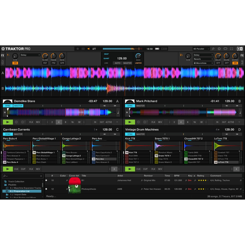 Traktor Pro 3  DJ Software (Windows 64 Bit/Mac)
