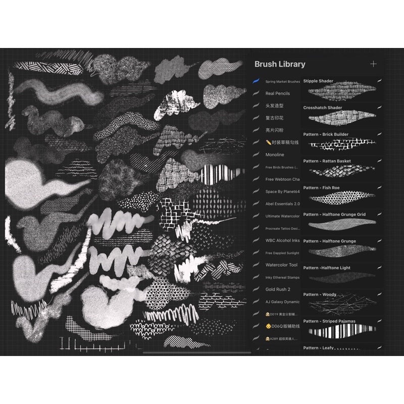 ProcreateSpring Market- Brushes