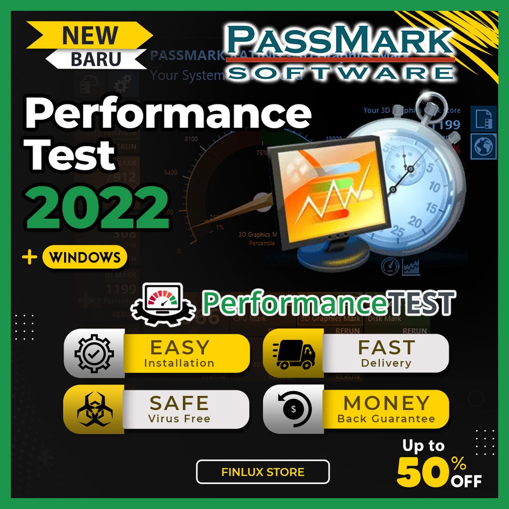 PassMark Performance Test v10.2.1002 Latest 2022 Lifetime For Windows (PC Benchmarking)