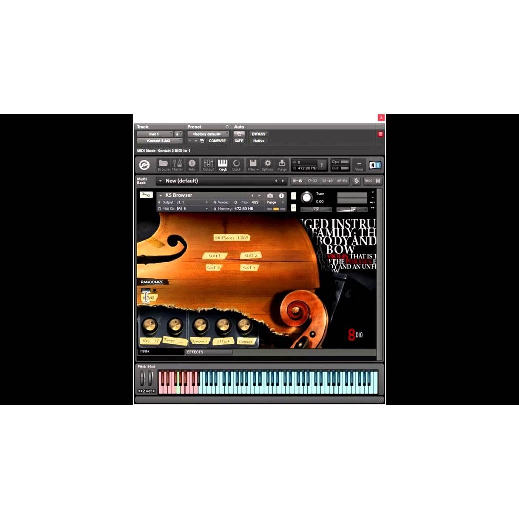 Studio Solo Violin  8Dio(Win/Mac) *Kontakt Library*