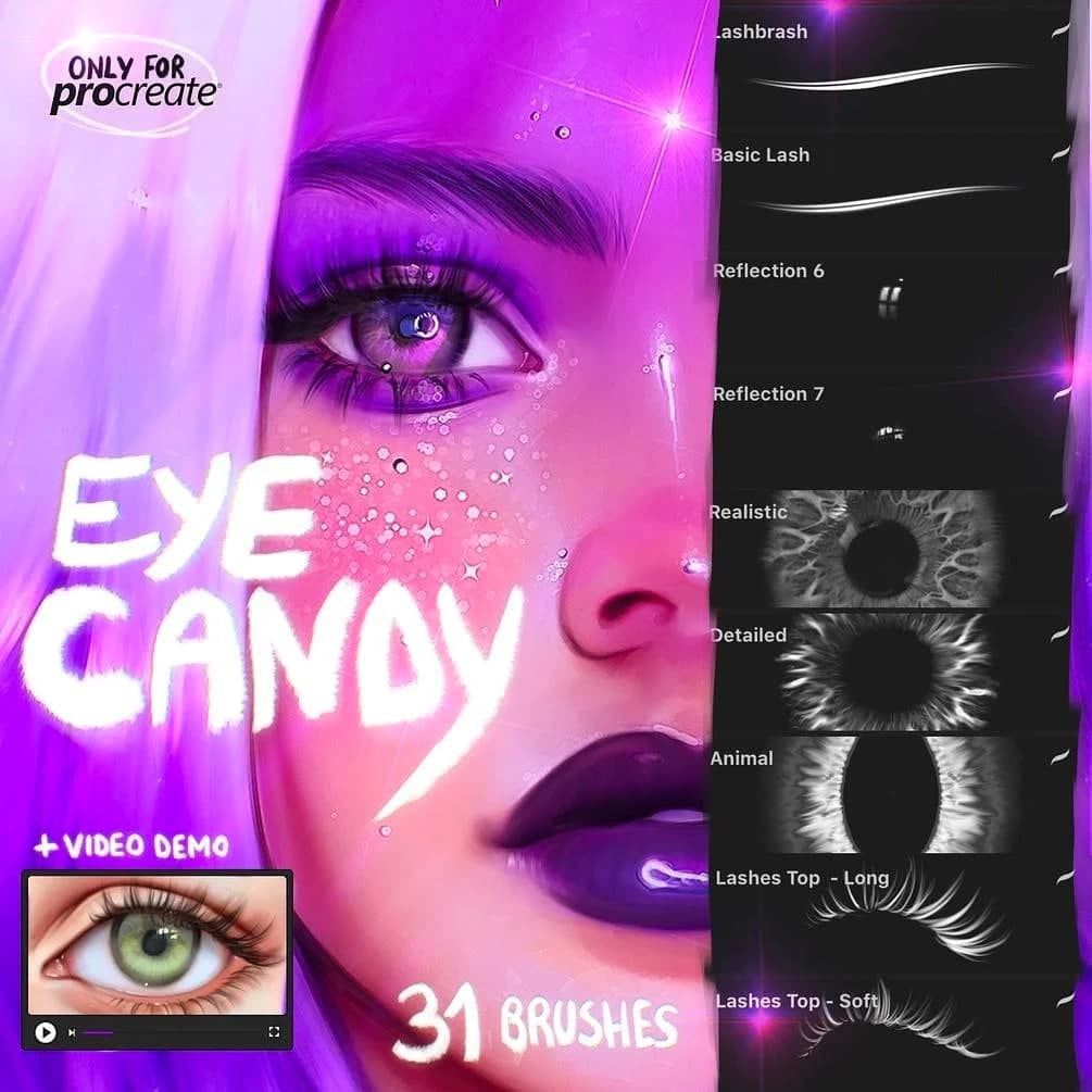 Procreate Eye_Candy_Brushset- Procreate Brushes