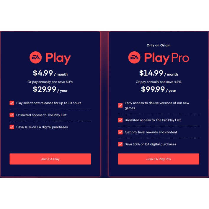 Origin Access EA PLAY ONLINE OFFLINE GAMES
