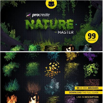 ProcreateNature Master  - Procreate Brushes