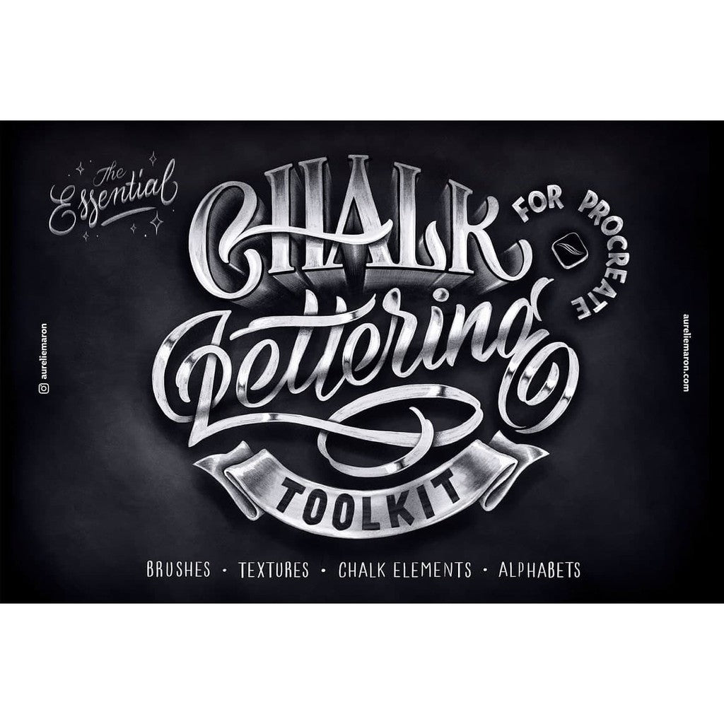 ProcreateChalk_Lettering_Toolkit_-_Procreate- Procreate Brushes
