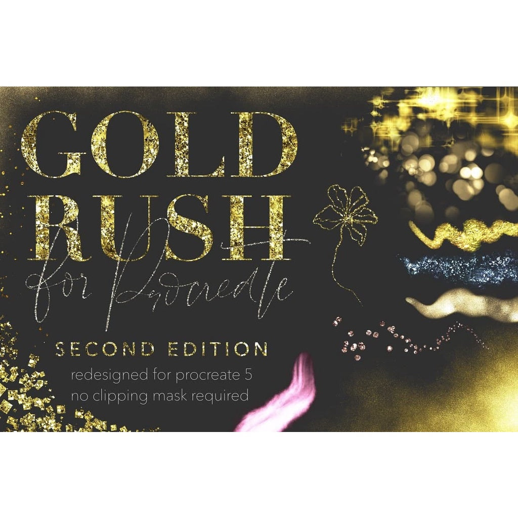 ProcreateGold Rush for Procreate 2nd Edition Brushes