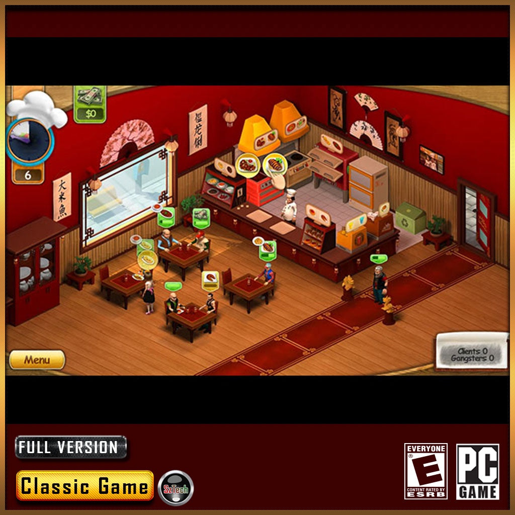 DinerMania [PC GAME][ DIGITAL DOWNLOAD][ CLASSIC PC GAMES ][ NOSTALGIA GAMES ][Time Management]