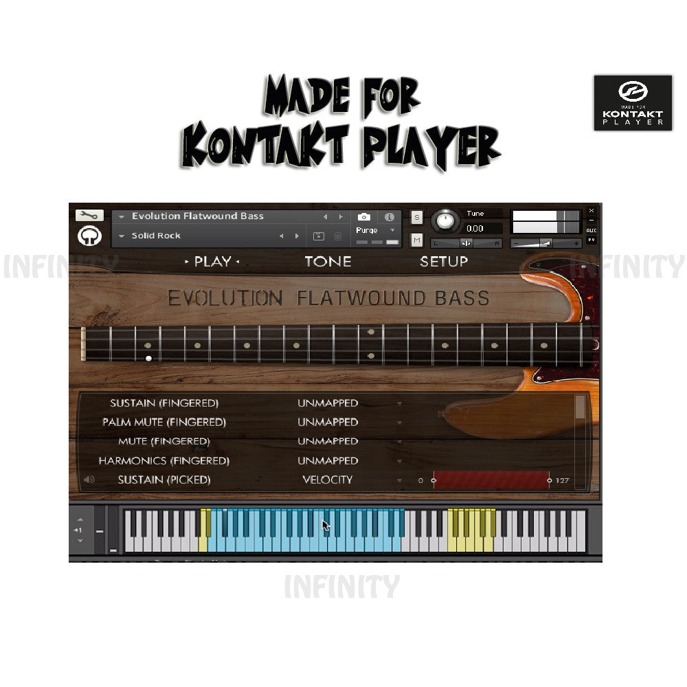 Evolution Flatwound Bass  Orange Tree Sample (Win/Mac) *Kontakt Library*