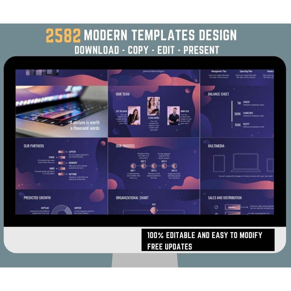 Premium Powerpoint Slides with 2582 Modern Templates and Free 52,300 Animated Powerpoint Templates