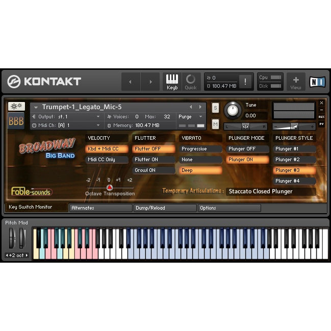 Broadway Big Band  FableSounds (Win/Mac) *Kontakt Library*