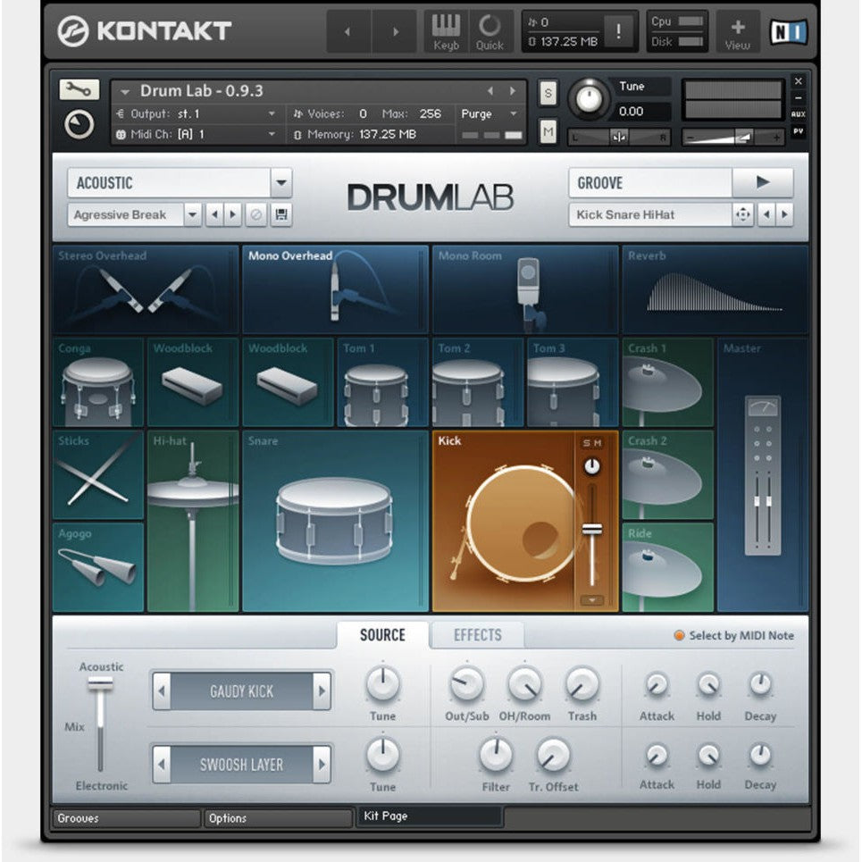 Drumlab  Native Instruments (Win/Mac) *Kontakt Library*