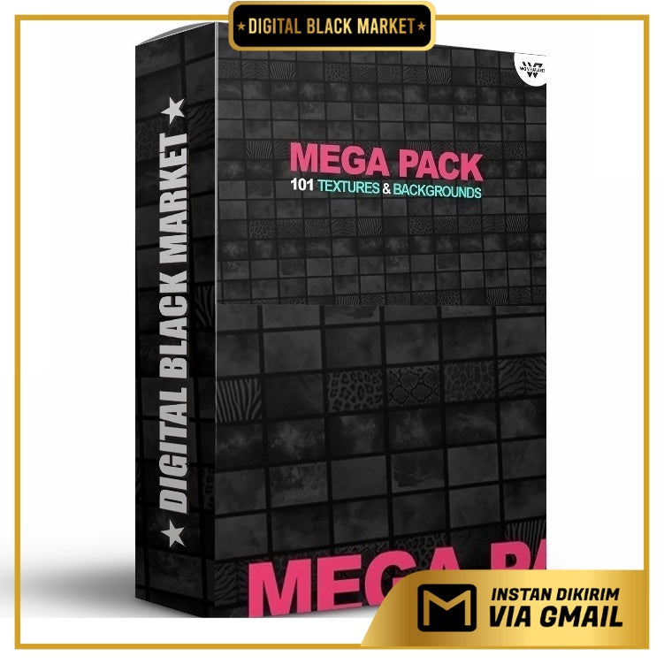 ID715 - 101 Mega Pack of Textures & Backgrounds | Koleksi Lengkap Tekstur & Latar Belakang untuk Desain Kreatif