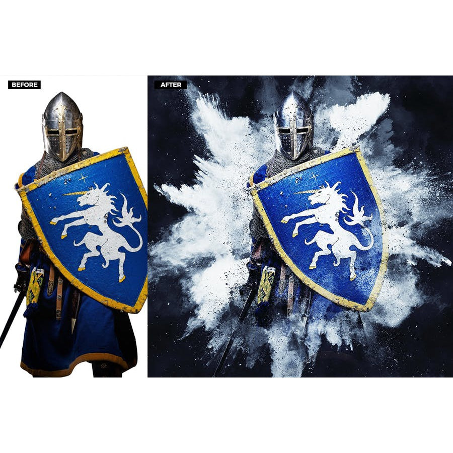 ID0974 - Powder Explosion Photoshop Action