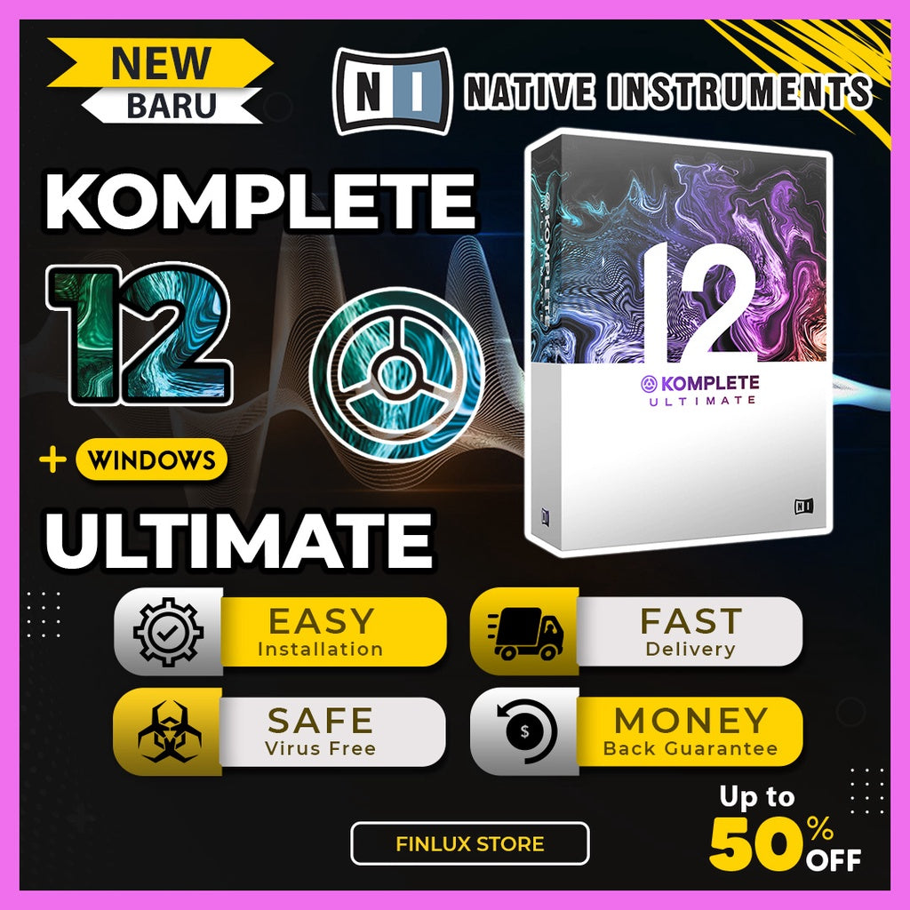 Native Instrument KOMPLETE 12 Ultimate Edition FX Bundle VST AAX Plugin For Windows