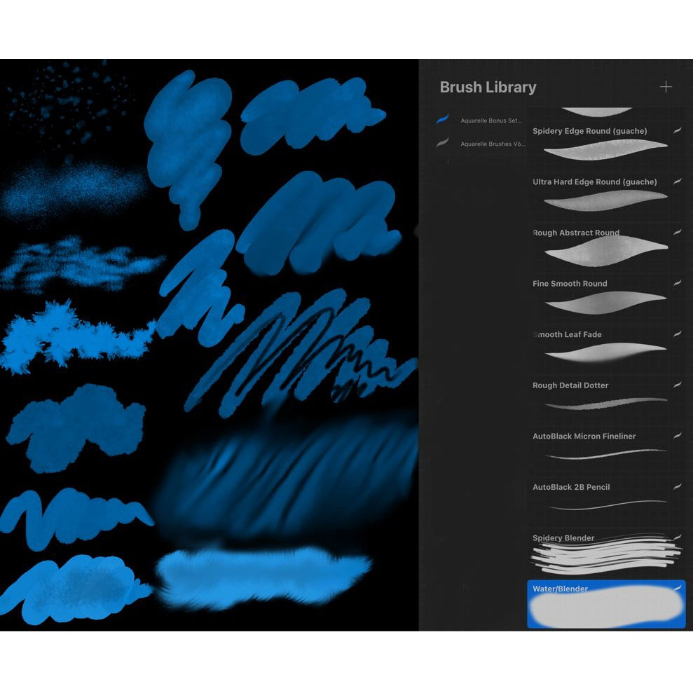 ProcreateAquarelle_Brushes  - Procreate Brushes