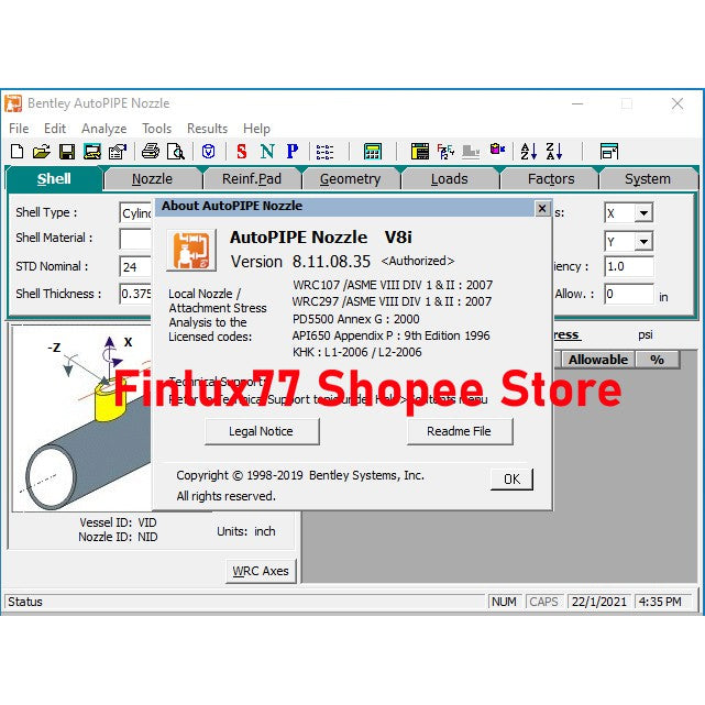 [SELF REDEEM] Bentley AutoPIPE v24 & Nozzle & Vessel v42 Lifetime For Windows