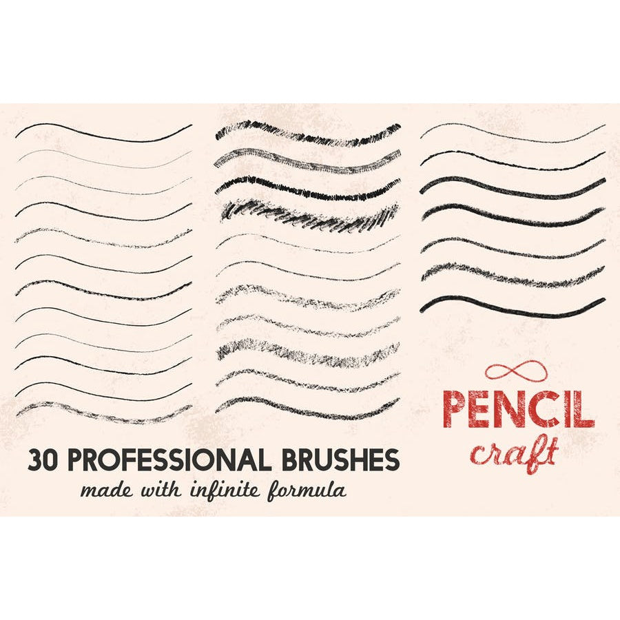 ID1073 - Pencilcraft Brushes For Adobe Illustrator