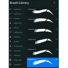ProcreateEyebrow- Brushes