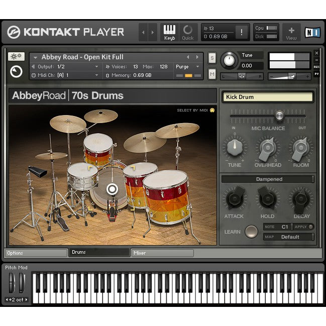 Abbey Road 70S Drummer  Native Instruments (Win/Mac) *Kontakt Library*