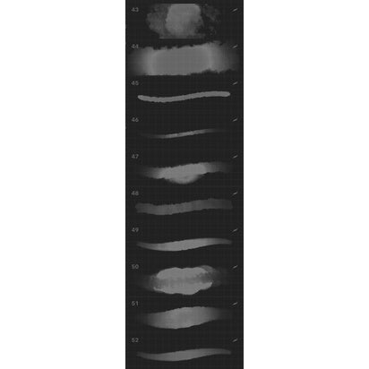 Procreate& PHOTOSHOPAHL019 「水彩」108 brushers watercolor - Procreate Brushes