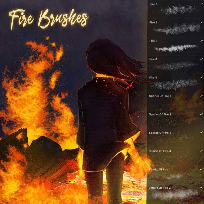 Procreatefire2 - Procreate Brushes