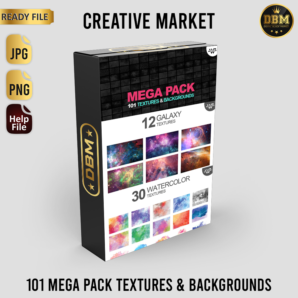 ID715 - 101 Mega Pack of Textures & Backgrounds | Koleksi Lengkap Tekstur & Latar Belakang untuk Desain Kreatif