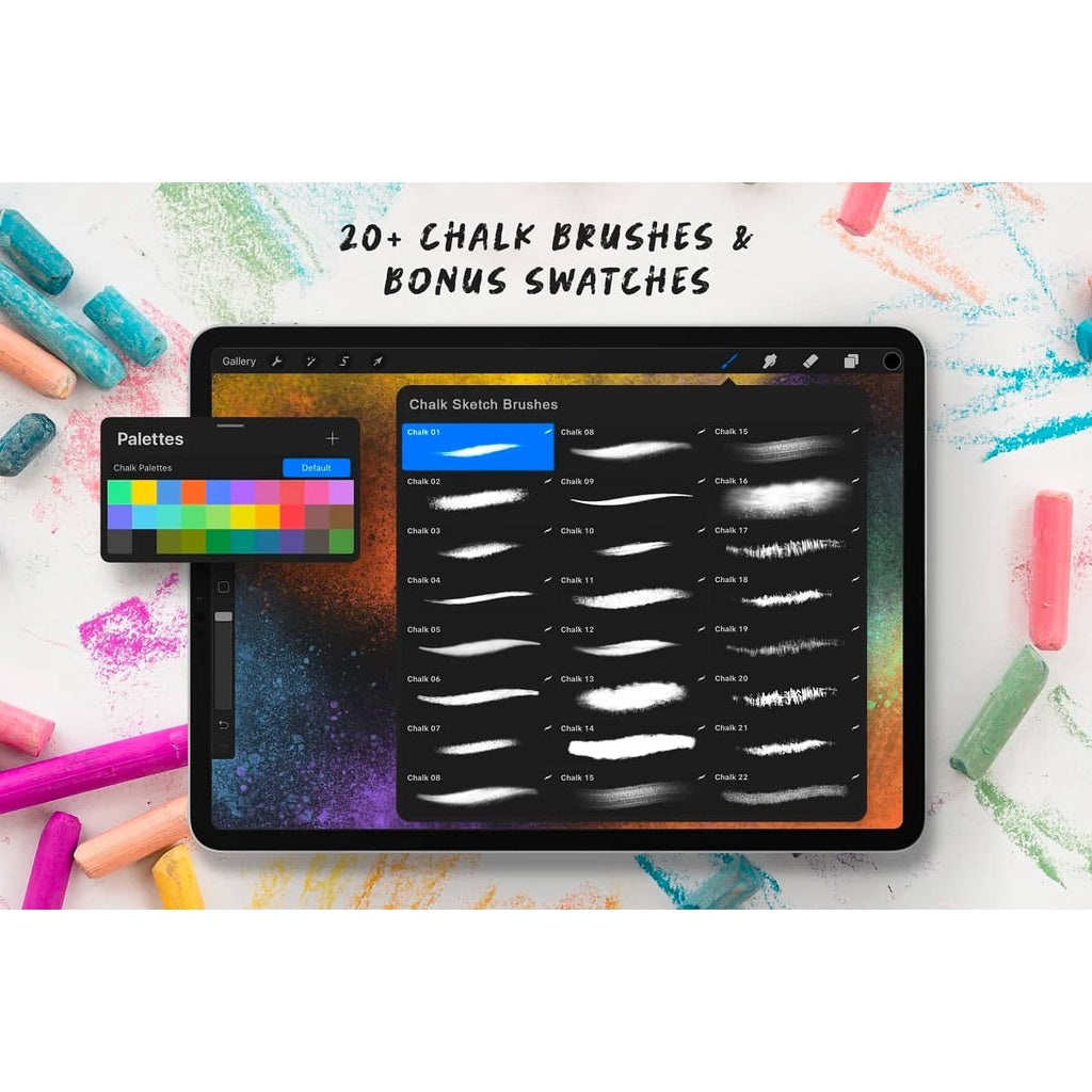ProcreateProcreate-Chalk-Sketch- Brushes