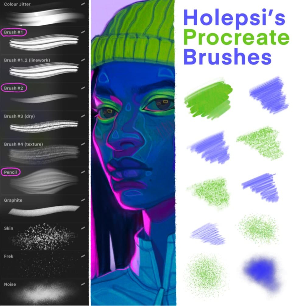 ProcreateHolepsi- Procreate Brushes