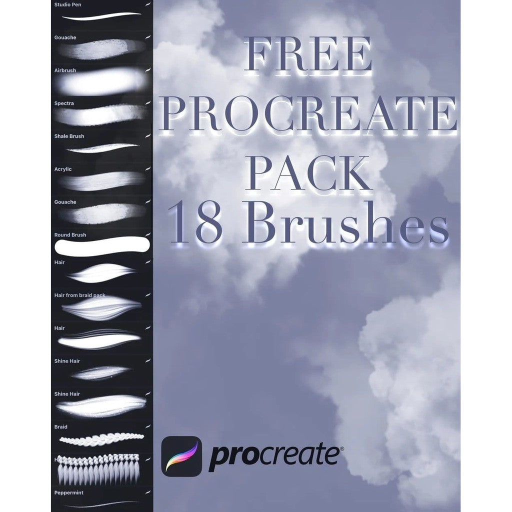 ProcreateCattie’s_Free- Procreate Brushes