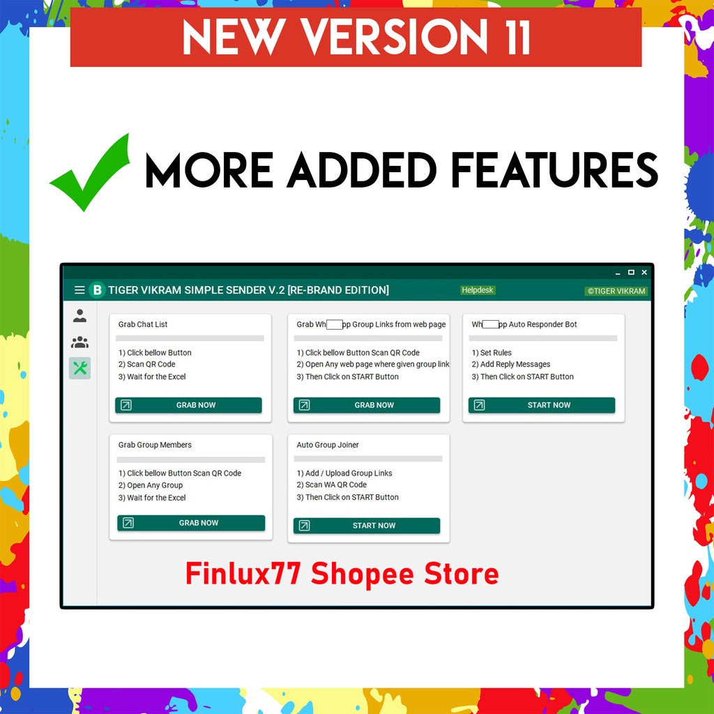 Business Sender Pro v26 / v11 Blaster (TIGER VIKRAM) | Simple Sender | 100% Genuine Product Key