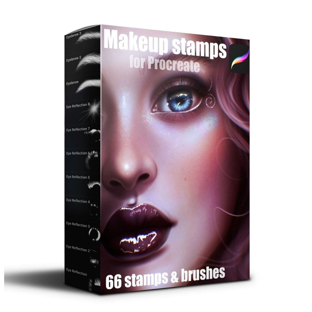 Procreate Макияж штампы- Procreate Brushes