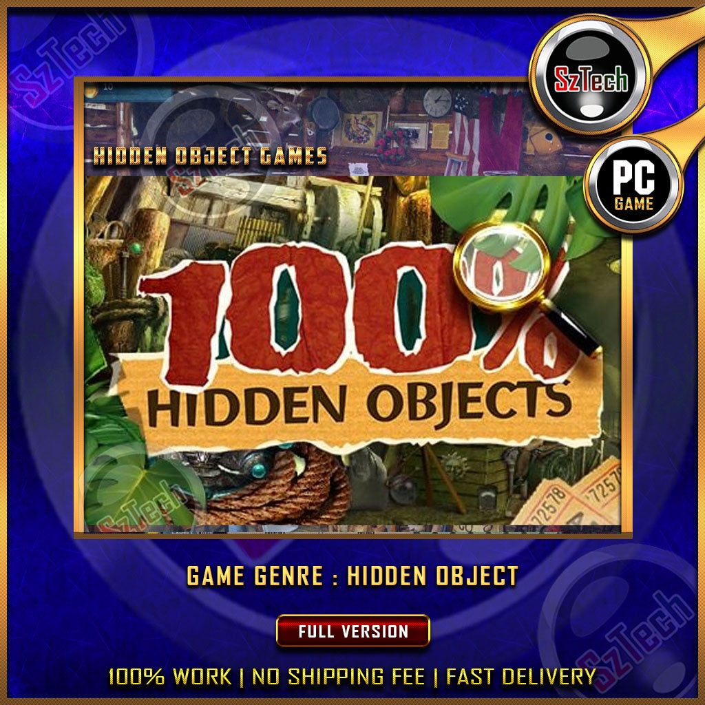 100 Percent Hidden Object 1 & 2 [PC GAME]  [ DIGITAL DOWNLOAD] Classic GamesHidden ObjectCari Barang Tersembunyi