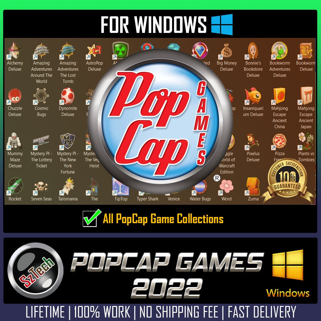 PopCap Games Collection | Cheap & Fast Service | The best Childhood Games | Windows Games | Game for Kids | PopCap