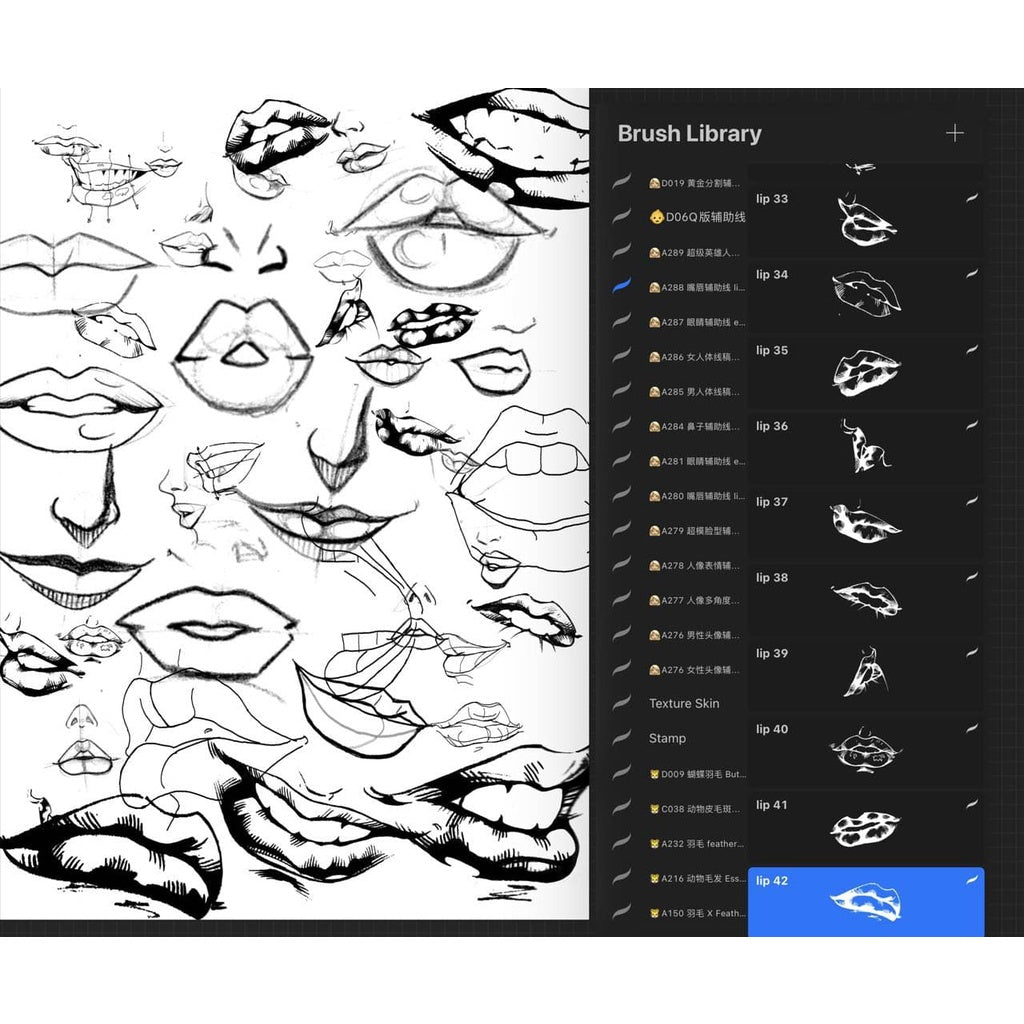 ProcreateAHL108/23【人体和人体局部辅助线】Human body and human body partial auxiliary line
