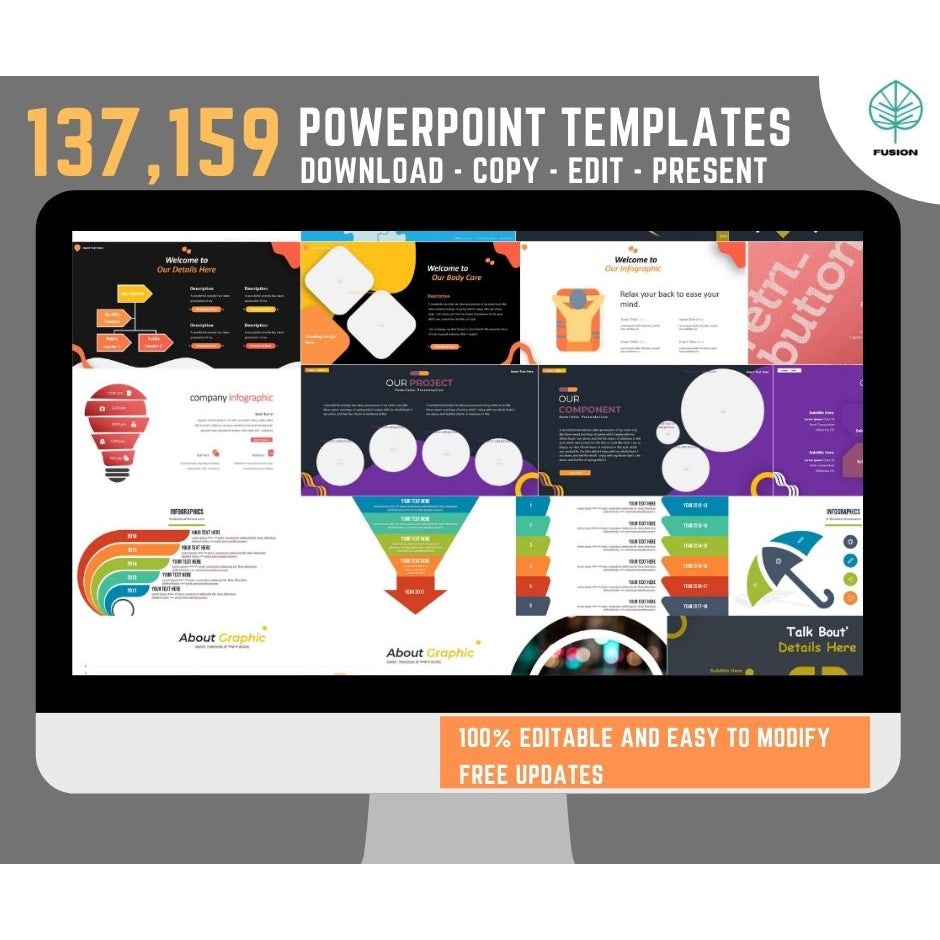 Multipurpose Powerpoint Design With 137,159 Slide Templates and Free 52,300 Animated Powerpoint Templates