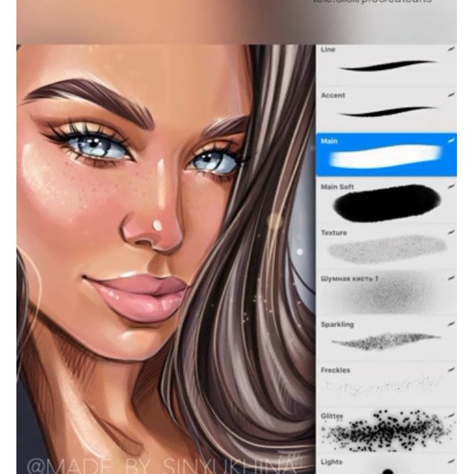 Procreate Sinyukhina kisti+tutor- Procreate Brushes