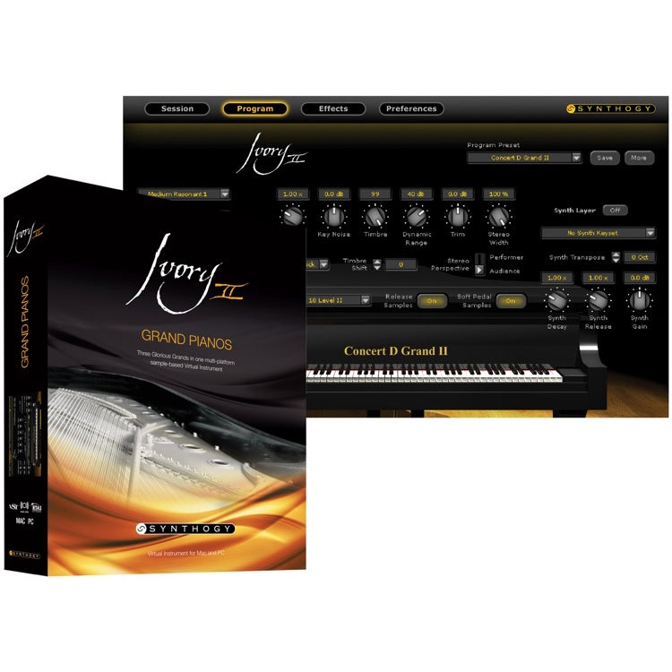 Ivory Grand Pianos II  Synthogy (Win/Mac) *Kontakt Library*