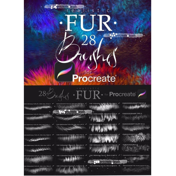 ProcreateFUR_•- Brushes