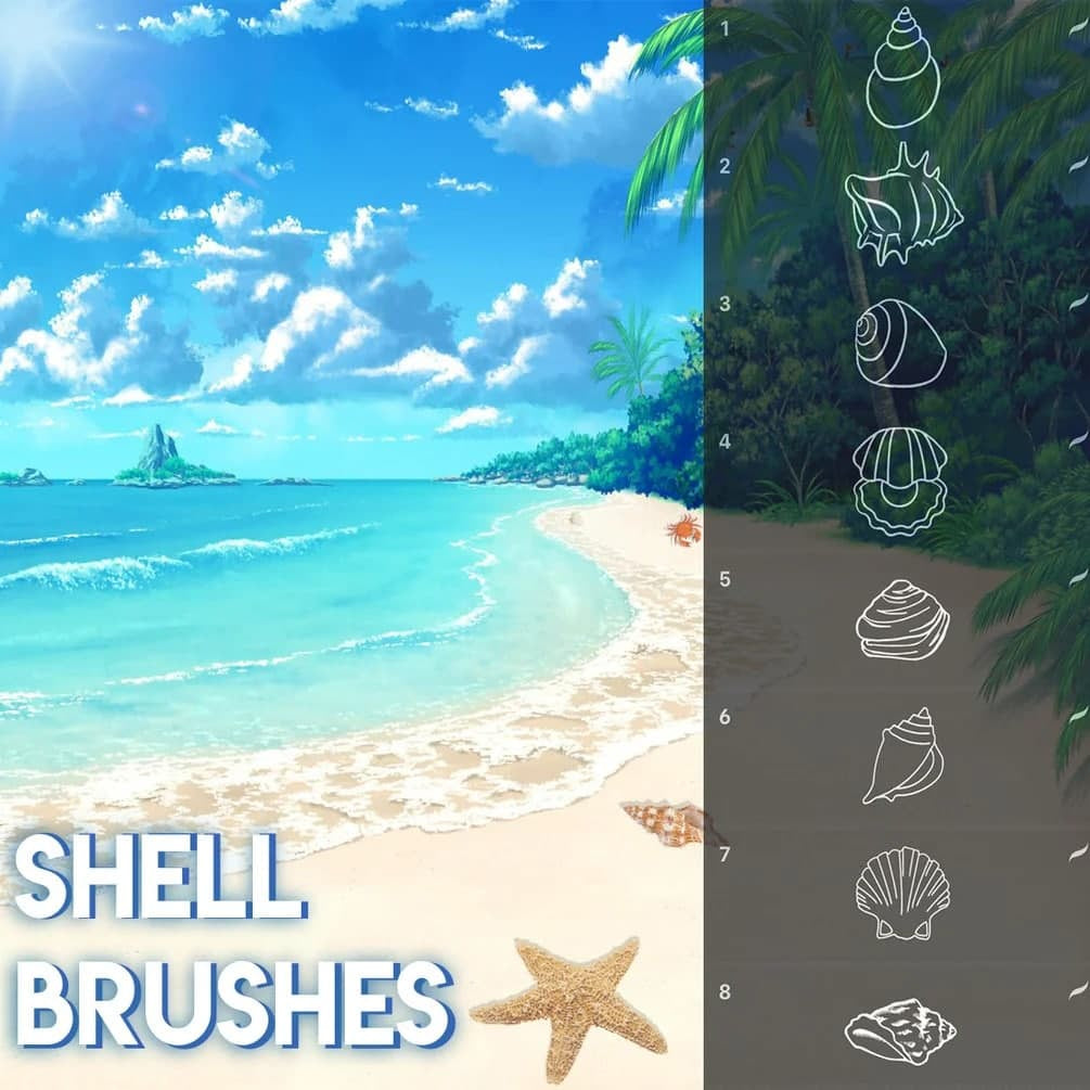 ProcreateShell_Brushes_1 - Procreate Brushes