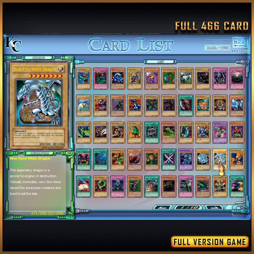 [ PC GAME ][ 4 IN 1 ] Yu-Gi-Oh! Power of ChaosSimulationCard GameYugioh