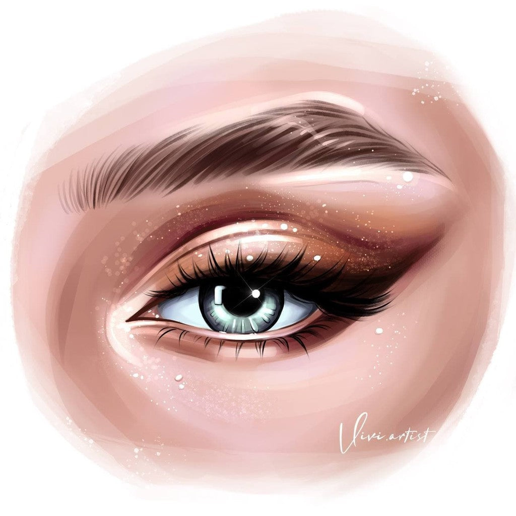Procreate eyes lash swatches- Procreate Brushes