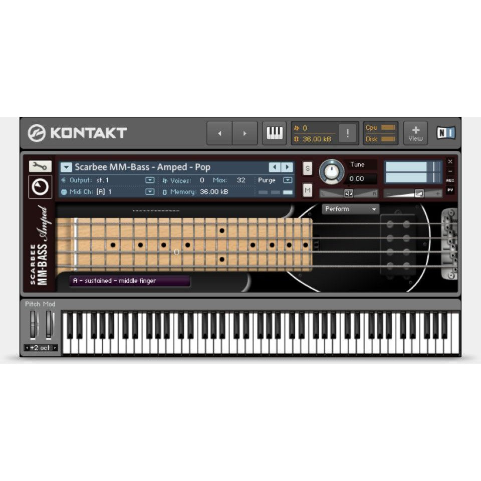 Scarbee Pre-Bass Amped  Native Instruments (Win/Mac) *Kontakt Library*