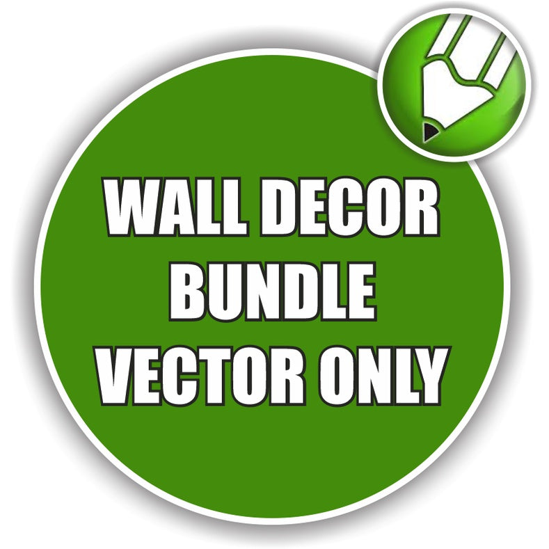ID3025 - Wall Decor Bundle | Koleksi Vektor Dekorasi Dinding Eksklusif untuk Desain Kreatif & Elegan