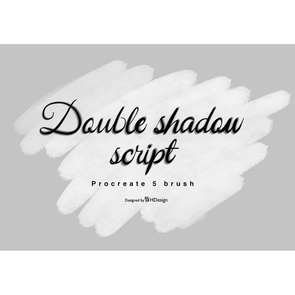 ProcreateHi-_Double_Shadow_Script Brushes
