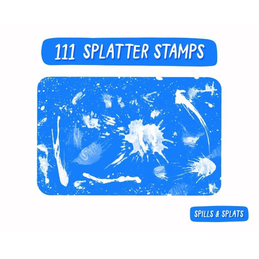 Procreate Spills & Splats for Procreate- Procreate Brushes