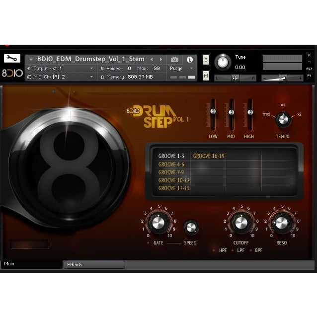 EDM Drumstep V.1  8Dio (Win/Mac) *Kontakt Library*